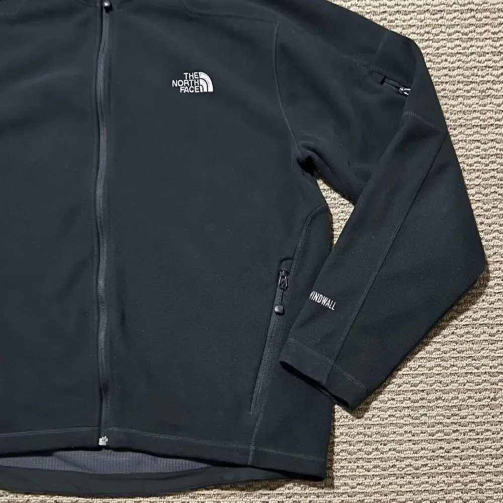The North Face Men's Black Wind Stopper‎ Jacket Size Large